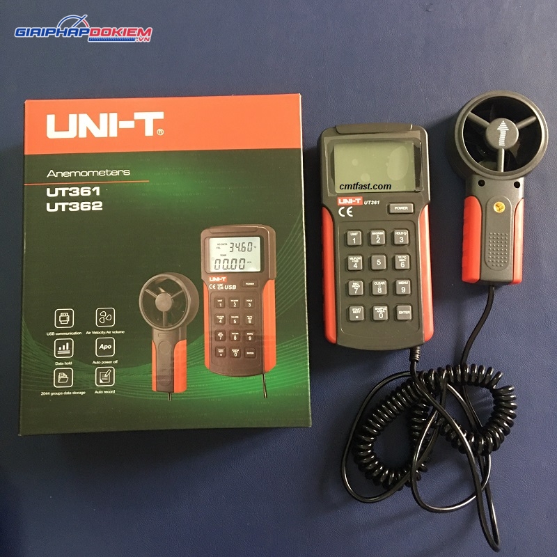 Thiết bị đo tốc độ, lưu lượng gió UNI-T UT361 9 Thiết bị đo tốc độ, lưu lượng gió UNI-T UT361