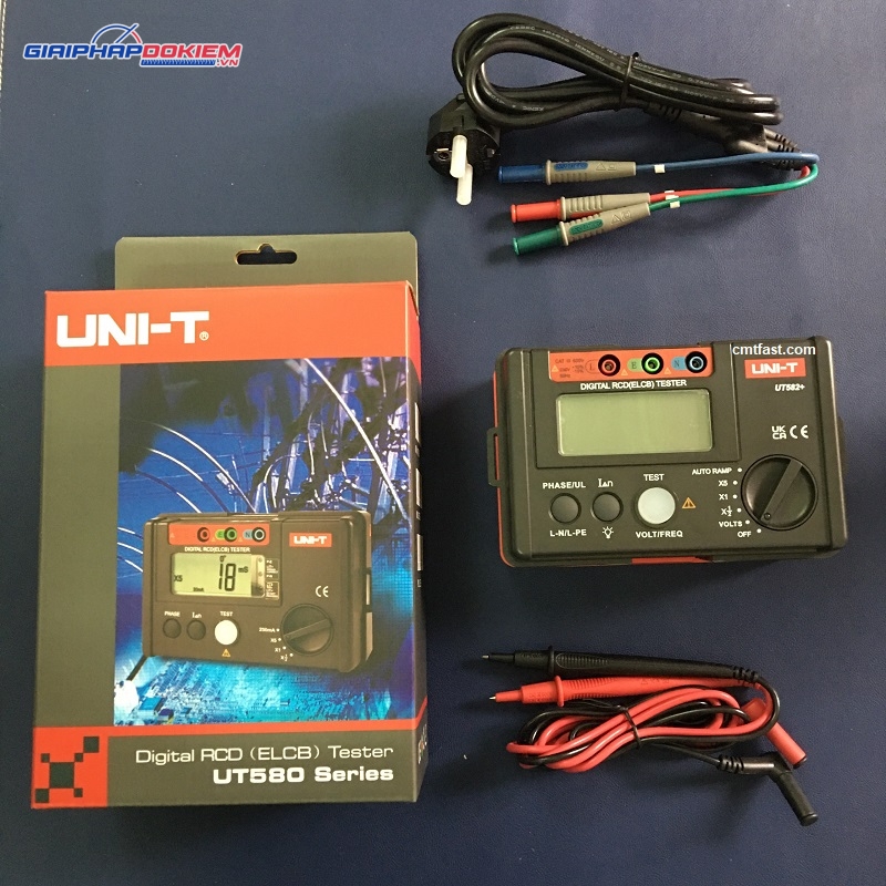 Thiết bị kiểm tra dòng rò RCD UNI-T UT582+ 10 Thiết bị kiểm tra dòng rò RCD UNI-T UT582+
