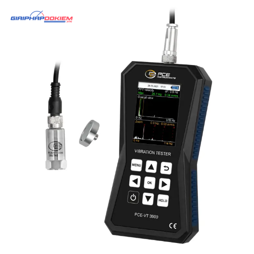 Máy đo gia tốc PCE PCE-VT 3900-ICA bao gồm Chứng nhận hiệu chuẩn ISO 12 Máy đo gia tốc PCE PCE-VT 3900-ICA bao gồm Chứng nhận hiệu chuẩn ISO