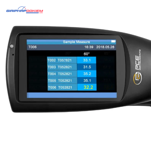 Máy đo độ bóng PCE PCE-PGM 60-ICA bao gồm chứng chỉ hiệu chuẩn ISO 7 Máy đo độ bóng PCE PCE-PGM 60-ICA bao gồm chứng chỉ hiệu chuẩn ISO