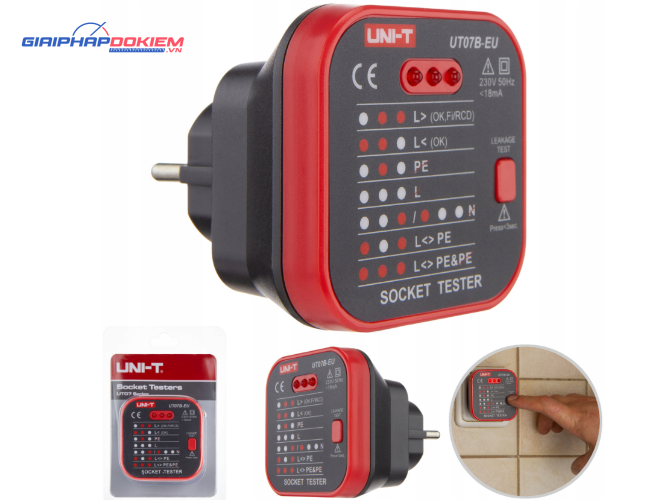 Thiết bị kiểm tra ổ cắm UNI-T UT07B-EU 18 UNI-T UT07B-EU