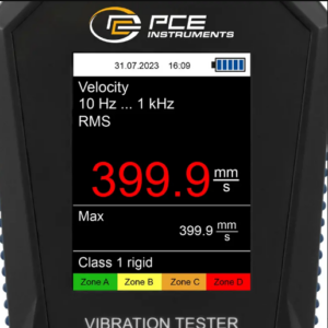 Máy đo gia tốc PCE PCE-VT 3900-ICA bao gồm Chứng nhận hiệu chuẩn ISO 27 Máy đo gia tốc PCE PCE-VT 3900-ICA bao gồm Chứng nhận hiệu chuẩn ISO