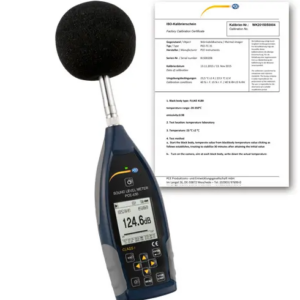 Máy đo độ ồn SPL ngoài trời PCE PCE-430-EKIT-ICA bao gồm Chứng nhận hiệu chuẩn ISO
