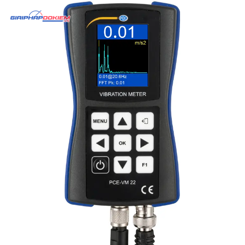 Máy đo gia tốc PCE PCE-VM 22-ICA bao gồm Giấy chứng nhận hiệu chuẩn ISO 24 Máy đo gia tốc PCE PCE-VM 22-ICA bao gồm Giấy chứng nhận hiệu chuẩn ISO