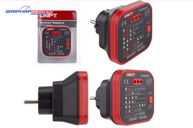 Thiết bị kiểm tra ổ cắm UNI-T UT07B-EU 8 Thiết bị kiểm tra ổ cắm UNI-T UT07B-EU