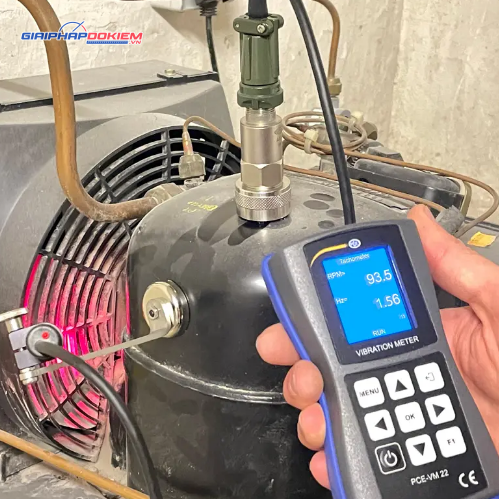 Máy đo gia tốc PCE PCE-VM 22-ICA bao gồm Giấy chứng nhận hiệu chuẩn ISO 15 Máy đo gia tốc PCE PCE-VM 22-ICA bao gồm Giấy chứng nhận hiệu chuẩn ISO
