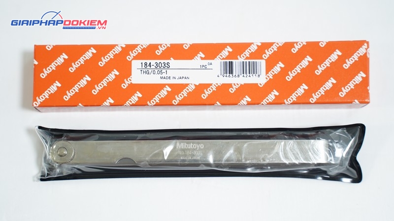 Dưỡng đo độ dày Mitutoyo 184-303S 0.05-1mm/28 lá/150mm 8 Dưỡng đo độ dày Mitutoyo 184-303S 0.05-1mm/28 lá/150mm