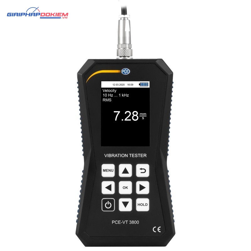 Máy đo gia tốc PCE PCE-VT 3800-ICA bao gồm Giấy chứng nhận hiệu chuẩn ISO 21 Máy đo gia tốc PCE PCE-VT 3800-ICA bao gồm Giấy chứng nhận hiệu chuẩn ISO