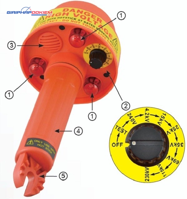 Bút thử điện cao thế không tiếp xúc SEW 278 HP (275kV, IP65, 3 LED) 12 Bút thử điện cao thế không tiếp xúc SEW 278 HP (275kV, IP65, 3 LED)