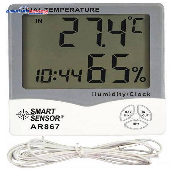 Đồng hồ đo độ ẩm nhiệt độ SMARTSENSOR AR867 9 Đồng hồ do độ ẩm nhiệt độ SMARTSENSOR AR867