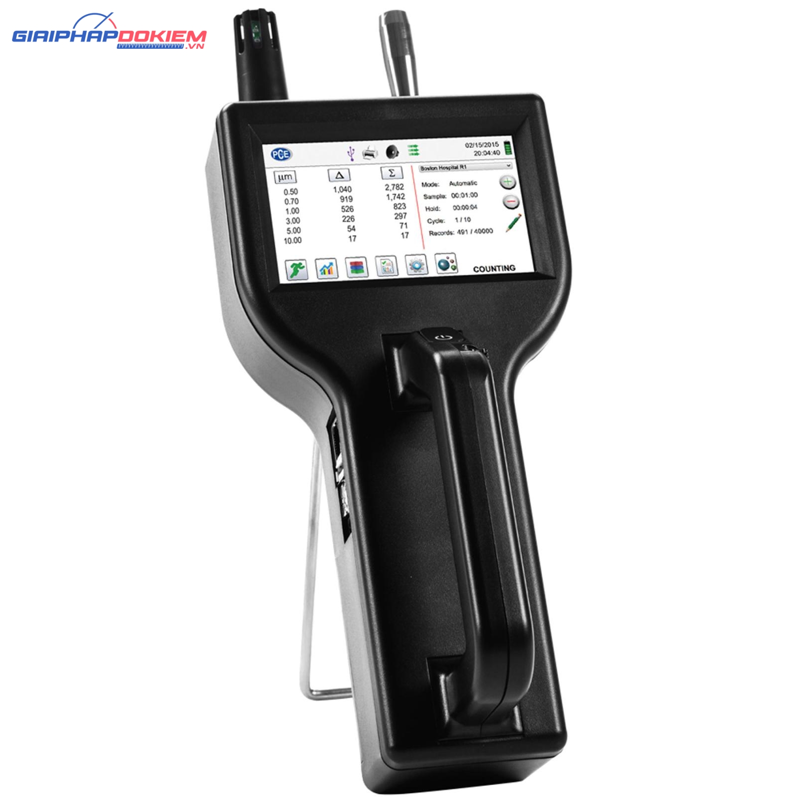 Máy đo chất lượng không khí PCE PCE-PQC 15EU Bao gồm Giấy chứng nhận hiệu chuẩn 14 Máy đo chất lượng không khí PCE PCE-PQC 15EU Bao gồm Giấy chứng nhận hiệu chuẩn