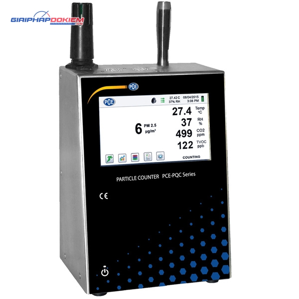 Máy đo chất lượng không khí PCE PCE-PQC 31EU Bao gồm Giấy chứng nhận hiệu chuẩn 5 Máy đo chất lượng không khí PCE PCE-PQC 31EU Bao gồm Giấy chứng nhận hiệu chuẩn