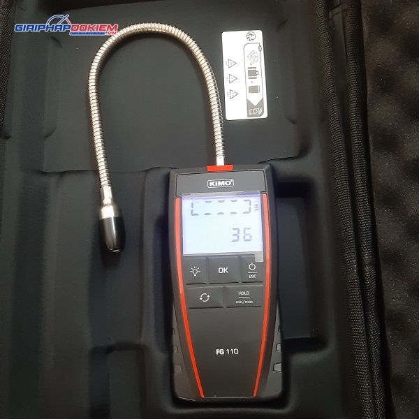 Máy đo và phát hiện khí cháy, khi gas rò gỉ KIMO FG110 9 Máy đo và phát hiện khí cháy, khi gas rò gỉ KIMO FG110
