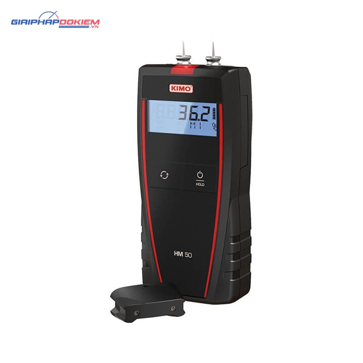 Máy đo độ ẩm vật liệu (gỗ, bê tông, gạch, vôi vữa ...) KIMO HM50 4 Máy đo độ ẩm vật liệu (gỗ, bê tông, gạch, vôi vữa ...) KIMO HM50