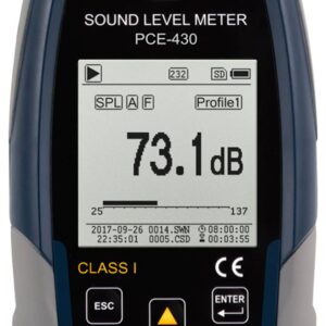Máy đo độ ồn SPL ghi dữ liệu loại 1 PCE PCE-430