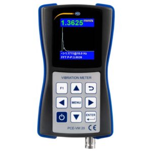 Máy đo gia tốc PCE PCE-VM 20-ICA bao gồm Chứng nhận hiệu chuẩn ISO