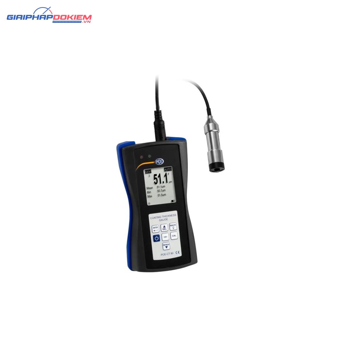 Máy đo độ dày PCE PCE-CT 80-F5N3-ICA bao gồm chứng chỉ hiệu chuẩn ISO 8 Máy đo độ dày PCE PCE-CT 80-F5N3-ICA bao gồm chứng chỉ hiệu chuẩn ISO