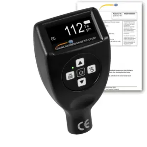 Máy đo độ dày PCE PCE-CT 22BT-ICA bao gồm chứng chỉ hiệu chuẩn ISO