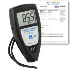 Máy đo độ dày PCE PCE-CT 28-ICA bao gồm chứng chỉ hiệu chuẩn ISO