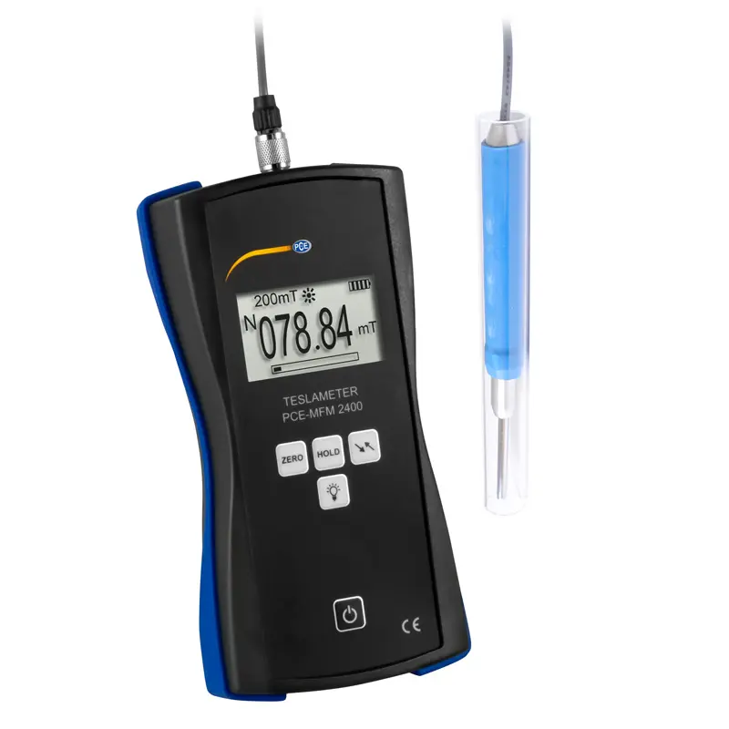 Máy đo Gauss độ chính xác cao PCE PCE-MFM 2400+ICA bao gồm Chứng nhận hiệu chuẩn ISO 12 Máy đo Gauss độ chính xác cao PCE PCE-MFM 2400+ICA bao gồm Chứng nhận hiệu chuẩn ISO