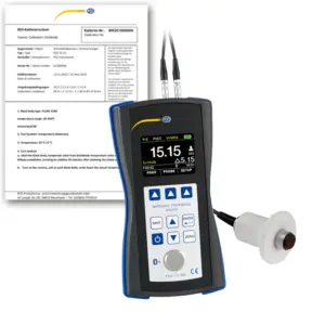 Máy đo độ dày PCE PCE-TG 300-HT5-ICA bao gồm chứng chỉ hiệu chuẩn ISO