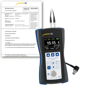 Máy đo độ dày PCE PCE-TG 300-NO7-ICA bao gồm chứng chỉ hiệu chuẩn ISO