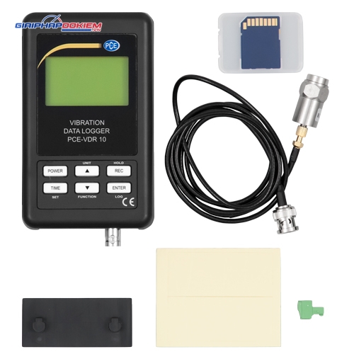 Máy đo gia tốc PCE PCE-VDR 10-ICA bao gồm Giấy chứng nhận hiệu chuẩn ISO 9 Máy đo gia tốc PCE PCE-VDR 10-ICA bao gồm Giấy chứng nhận hiệu chuẩn ISO