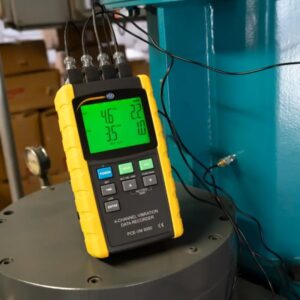 Máy đo gia tốc PCE PCE-VM 5000-ICA Bao gồm Chứng nhận hiệu chuẩn ISO