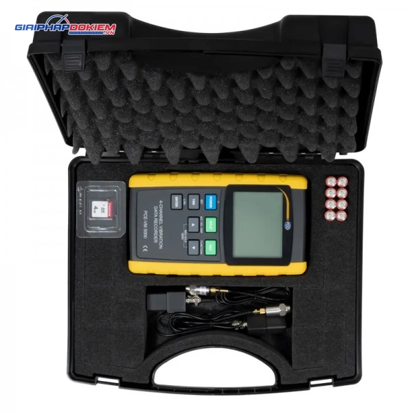 Máy đo gia tốc PCE PCE-VM 5000-ICA Bao gồm Chứng nhận hiệu chuẩn ISO 10 Máy đo gia tốc PCE PCE-VM 5000-ICA Bao gồm Chứng nhận hiệu chuẩn ISO