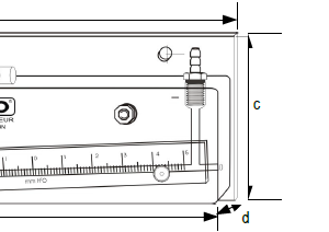Áp kế chất lỏng KIMO TX25 10 Áp kế chất lỏng KIMO TX25