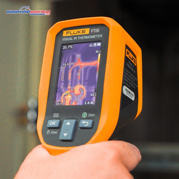 Máy đo nhiệt độ hồng ngoại Fluke VT06 8 Máy đo nhiệt độ hồng ngoại Fluke VT06