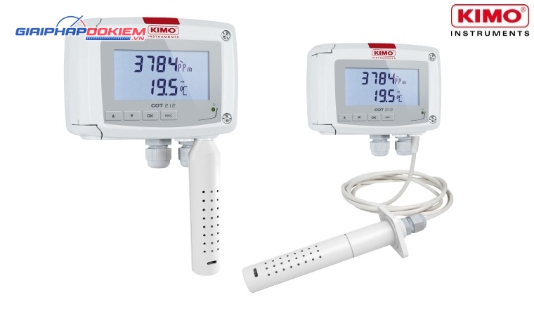 Máy đo khí CO2 và nhiệt độ KIMO COT212 6 Máy đo khí CO2 và nhiệt độ KIMO COT212