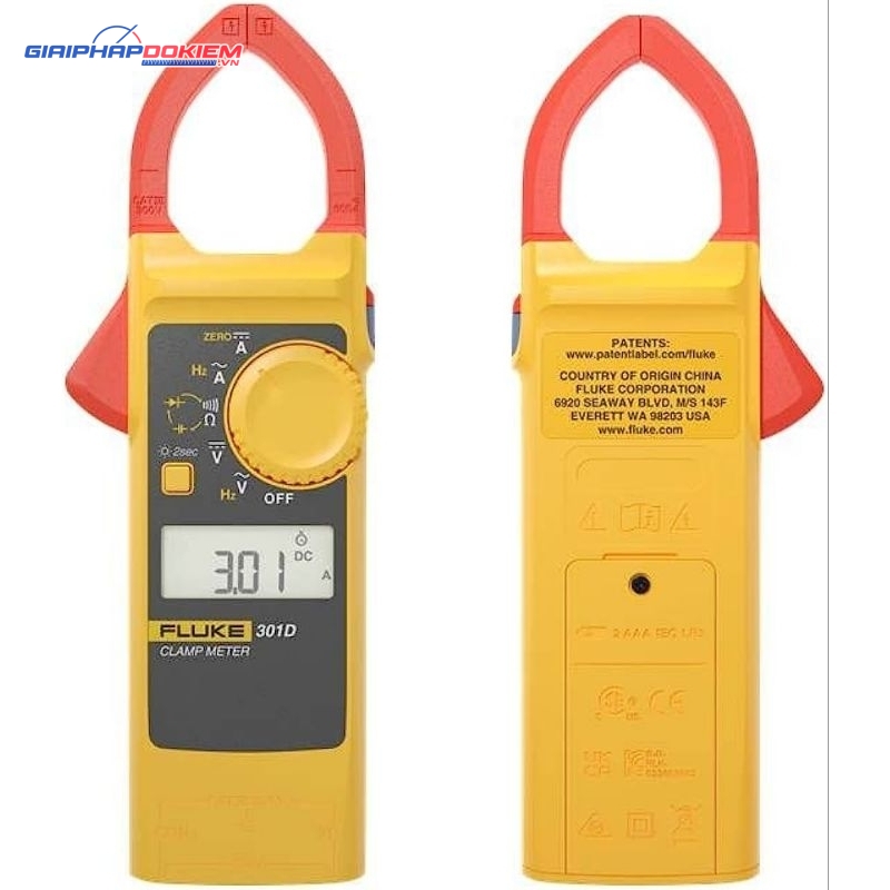 Ampe Kìm Đo Dòng AC/DC Fluke 301D 16 Ampe Kìm Đo Dòng AC/DC Fluke 301D