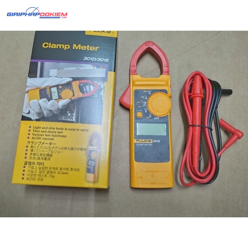 Ampe Kìm Đo Dòng AC/DC Fluke 301E 16 Ampe Kìm Đo Dòng AC/DC Fluke 301E