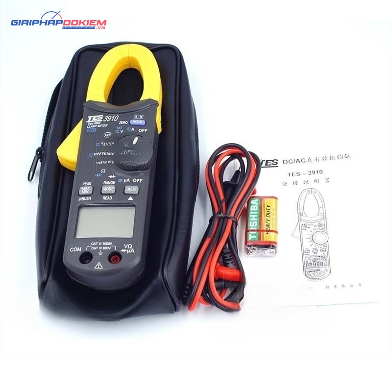 Ampe kìm đo dòng AC/DC TES 3910 14 Ampe kìm đo dòng AC/DC TES 3910