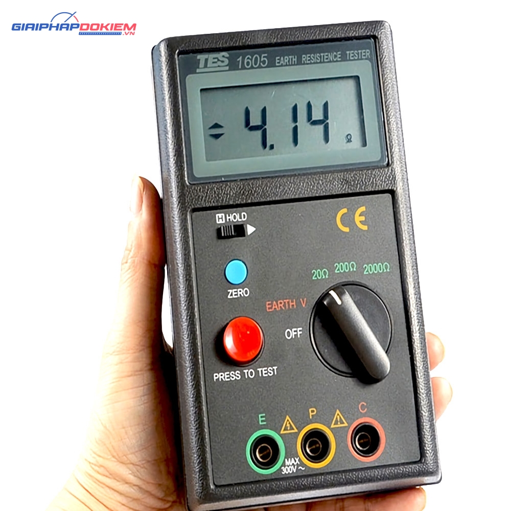 Máy đo điện trở đất TES 1605 11 Máy đo điện trở đất TES 1605