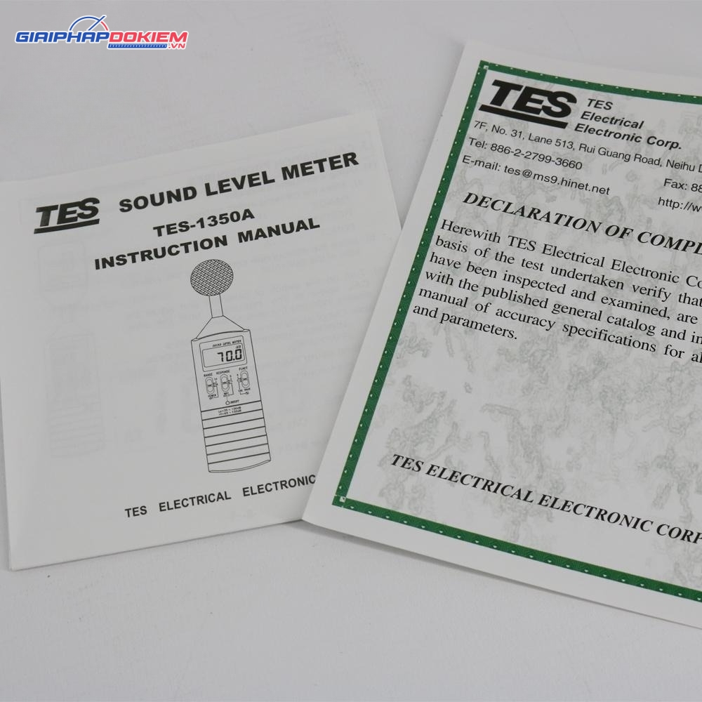 Máy đo độ ồn TES 1350A 10 Máy đo độ ồn TES 1350A