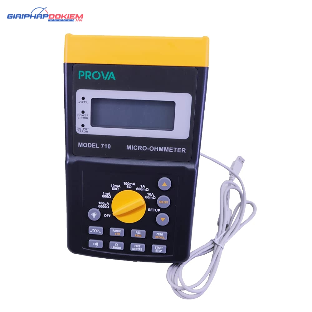 Máy đo điện trở thấp Prova 710 13 Máy đo điện trở thấp Prova 710