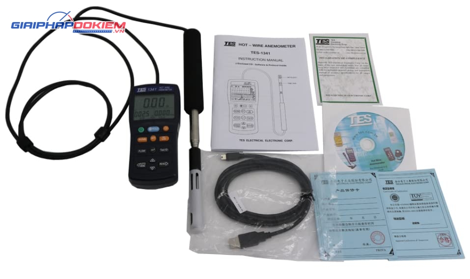 Máy đo tốc độ gió TES 1341 12 Máy đo tốc độ gió TES 1341