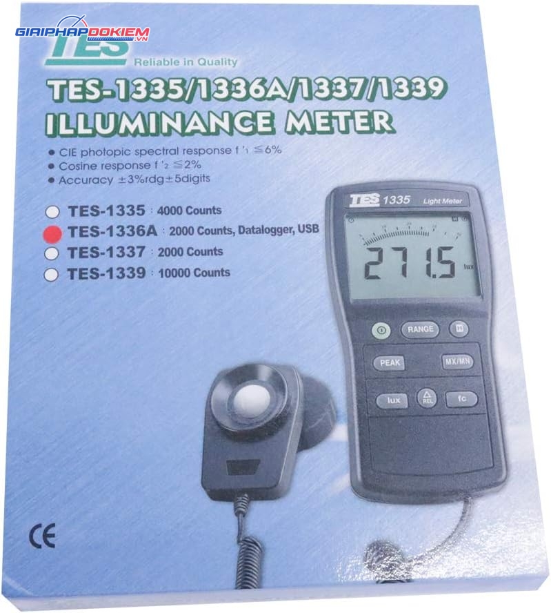 Máy đo cường độ ánh sáng TES 1336A 21 Máy đo cường độ ánh sáng TES 1336A