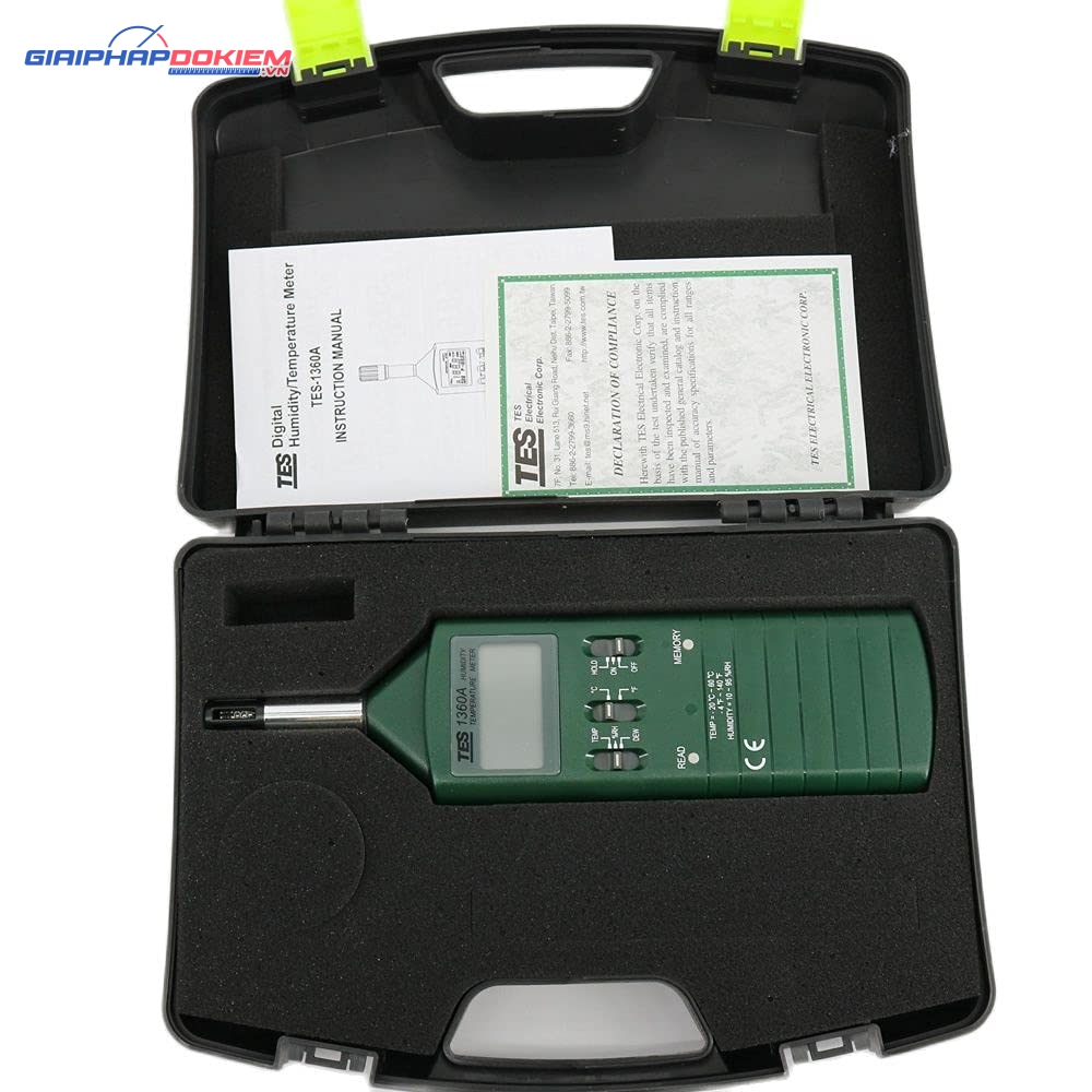 Máy đo nhiệt độ độ ẩm TES 1360A 26 Máy đo nhiệt độ độ ẩm TES 1360A
