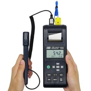 Máy đo nhiệt độ độ ẩm tích hợp máy in TES 1362 21 Máy đo nhiệt độ độ ẩm tích hợp máy in TES 1362