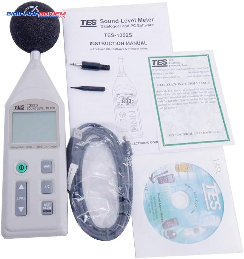 Máy đo độ ồn TES 1352S 20 Máy đo độ ồn TES 1352S