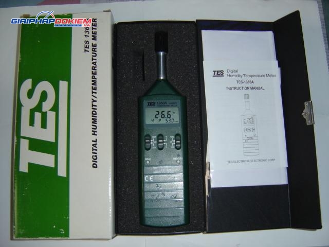 Máy đo nhiệt độ độ ẩm TES 1360A 23 Máy đo nhiệt độ độ ẩm TES 1360A