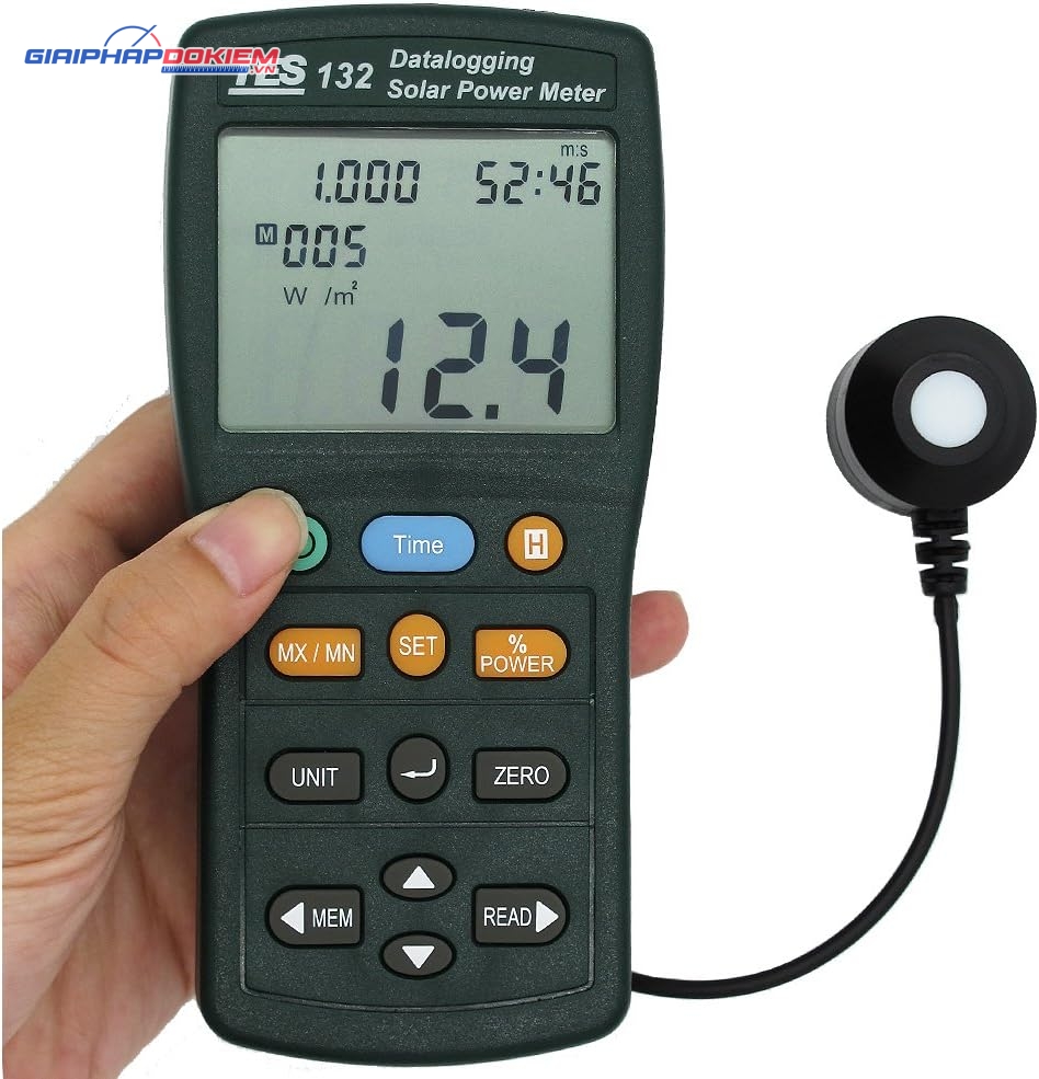 Máy đo năng lượng mặt trời TES 132 15 Máy đo năng lượng mặt trời TES 132