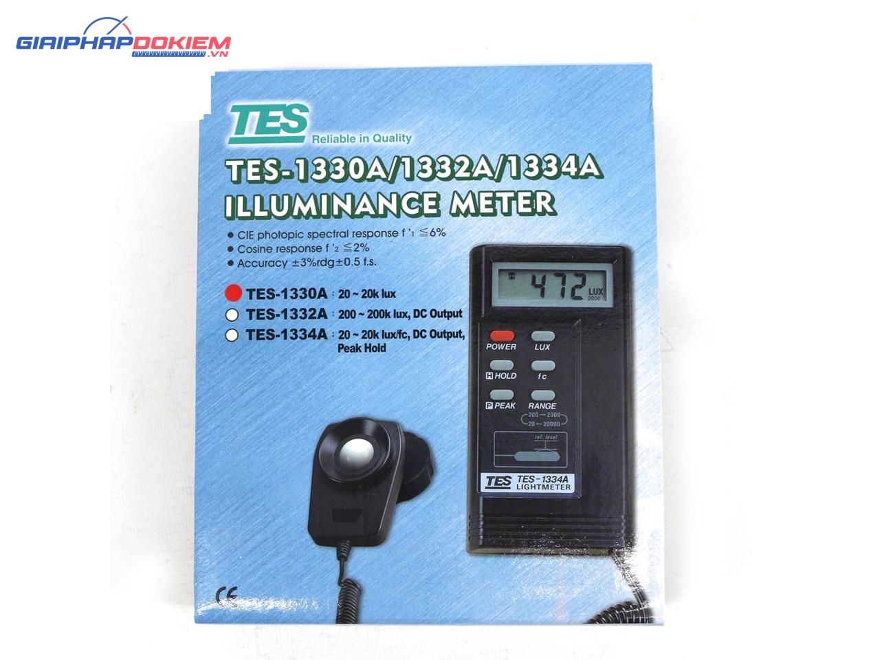 Máy đo cường độ ánh sáng TES 1330A 10 Máy đo cường độ ánh sáng TES 1330A