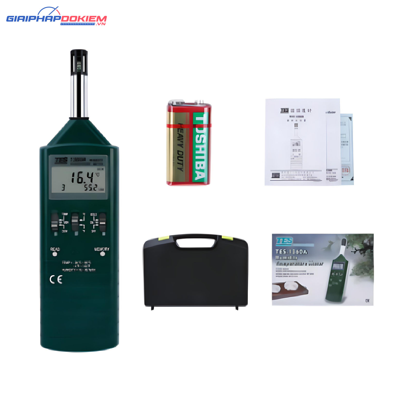 Máy đo nhiệt độ độ ẩm TES 1360A 16 Máy đo nhiệt độ độ ẩm TES 1360A
