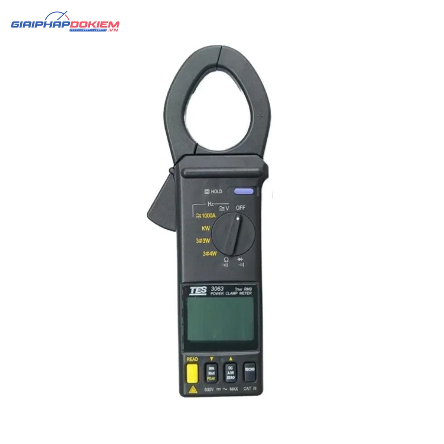 Ampe kìm đo công suất AC/DC TES 3063 5 Ampe kìm đo công suất AC/DC TES 3063
