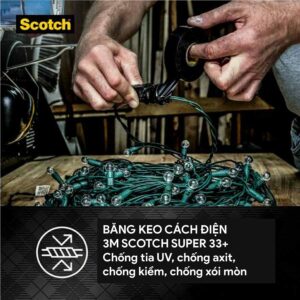 Băng keo cách điện vinyl 3M Scotch Super 33+