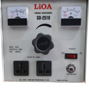 Biến Áp Vô Cấp 1 Pha LiOA SD-2510 4 Biến Áp Vô Cấp 1 Pha LiOA SD-2510